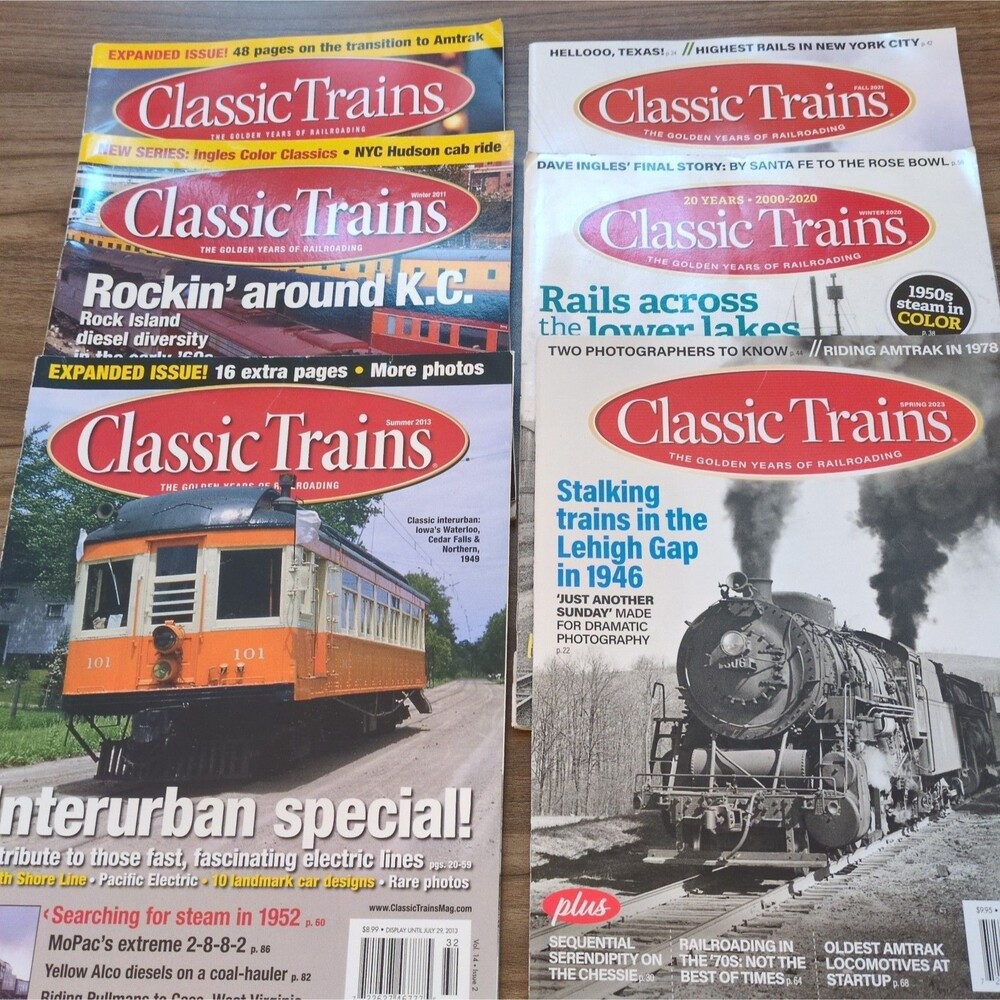 (6) Classic Trains The Golden Years Of Railroads Magazines